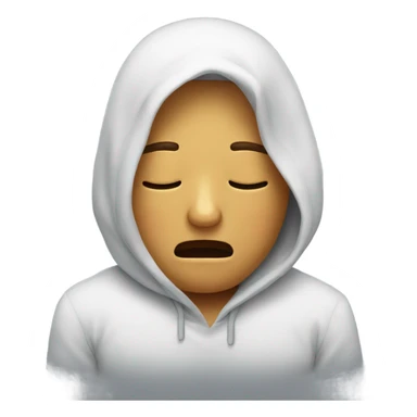 Crying sleeping emoji sticker