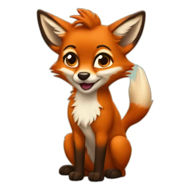 Cunning little vixen sticker