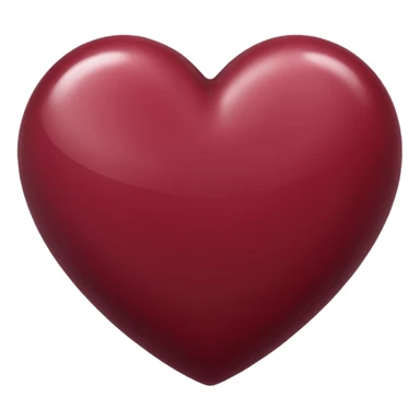maroon heart sticker