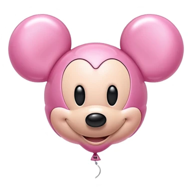 A pink Mickey ballon  sticker