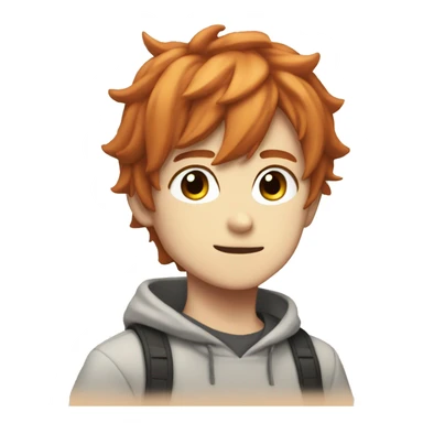 Readhead anime boy sticker