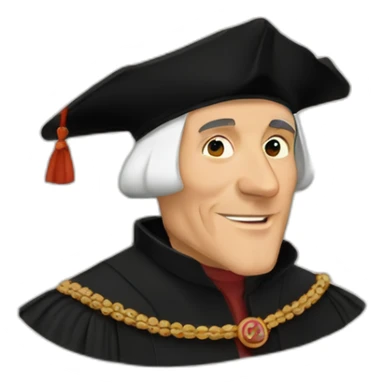 Thomas More and confettis sticker