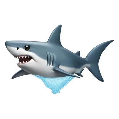 shark pee sticker