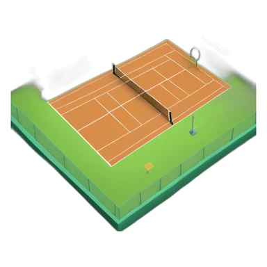 tennis court sticker