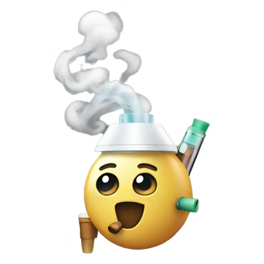 A vape with smoke  sticker