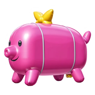   jeff koons style inflatable SPAM sculpture landscape  sticker