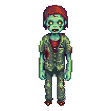 a zombie from the game DAYZ sticker