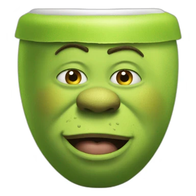 shrek toilet sticker