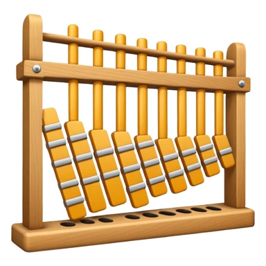 wooden glockenspiel instrument sticker