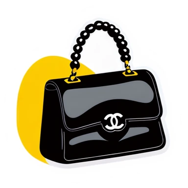 Chanel bag sticker