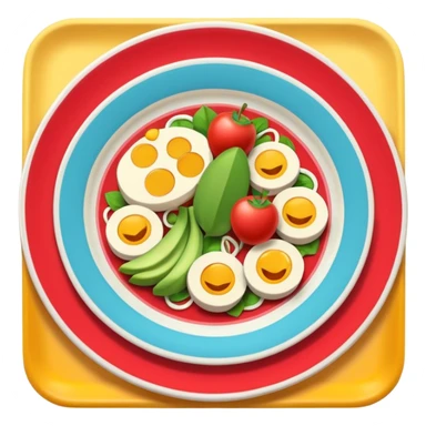 taking photo of food sticker