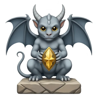 Gargoyle tarot card cute  sticker