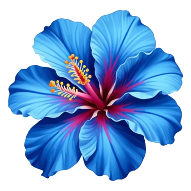 Hibiscus bleu sticker