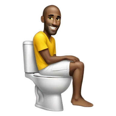 Kobe Bryant au toilette sticker