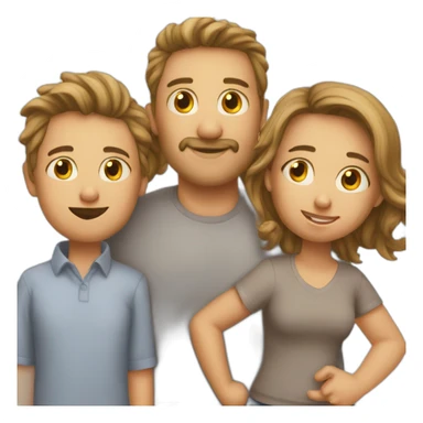 mum dad brother sister  sticker
