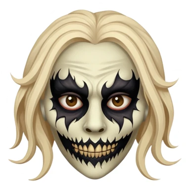 horror masked woman sticker