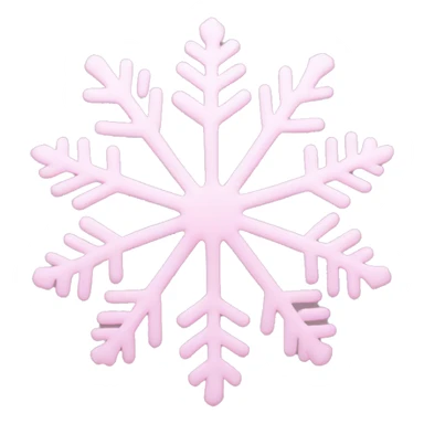 pastel pink snowflake  sticker