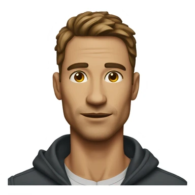 Man with extremely defined jawline sticker