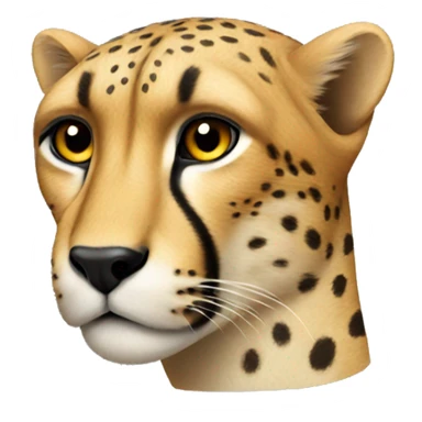 Cheetah side view sticker