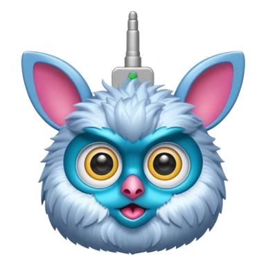 Furby connect with clear antena 1 on head and tiny beak sticker