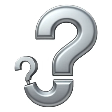 question mark sticker