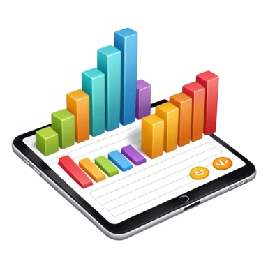 gráfico de ventas sticker