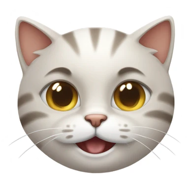 A cat pointing and laughing at you sticker