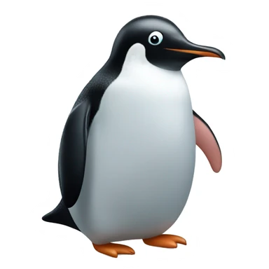 Blushing penguin  sticker