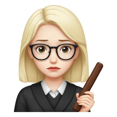 sad girl with geek bar sticker