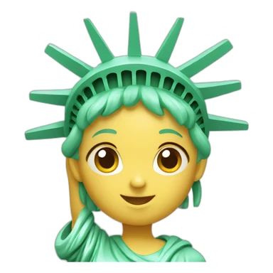 cute statue of liberty sticker