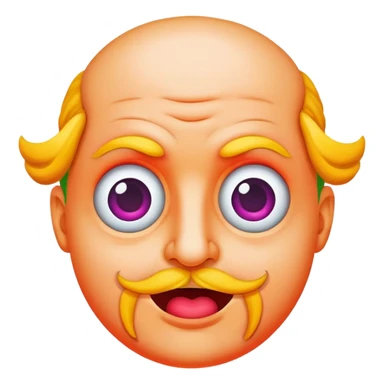 Italian Brainrot meme with colorful and exaggerated features sticker