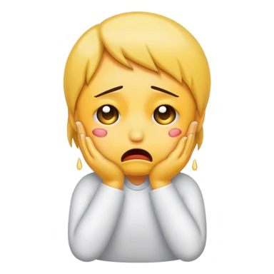 Stressed crying sticker