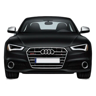 Audi Black Car   sticker