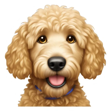 New years golden doodle sticker