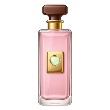 A light pink chocolate bar perfume bottle   sticker
