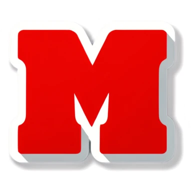 Red m@m sticker