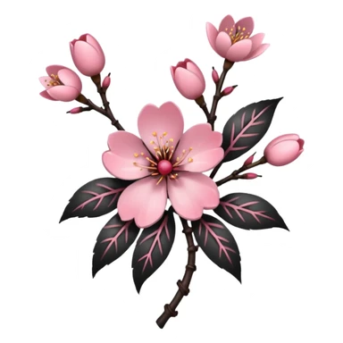 tribal with cherry blossom sticker