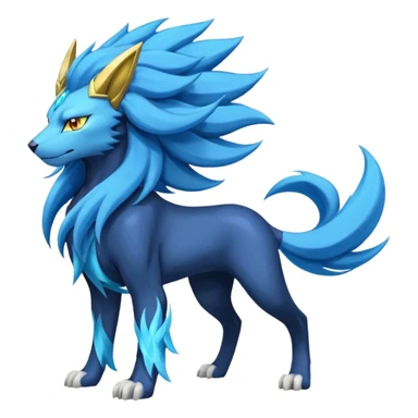 Luxray-Suicune-Manectric-Solgaleo-fusion sticker