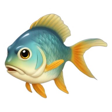 Chat qui ange un poisson sticker