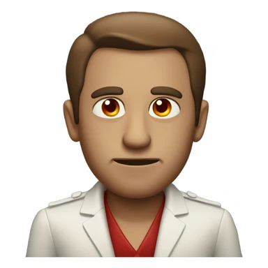 Man with A cigar and red dim eyes  sticker