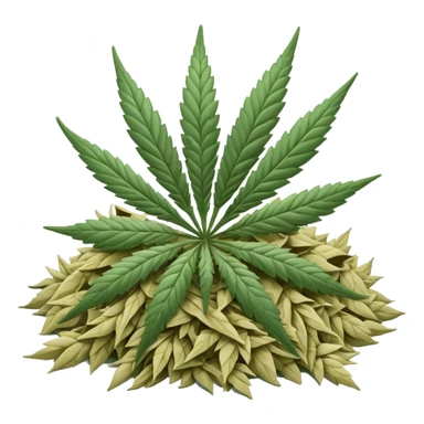 white color marijuana sticker