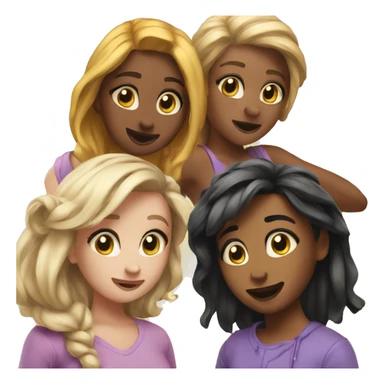 3 besties sticker