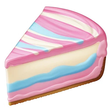 Cotton candy cheesecake slice  sticker
