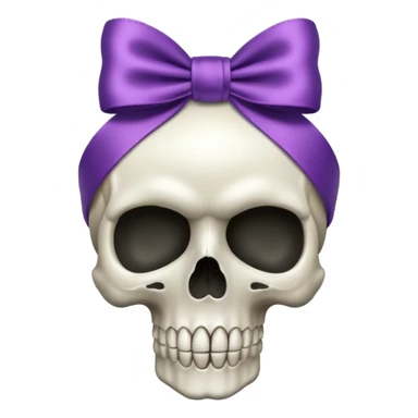 RIBBON SKULL sticker
