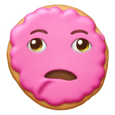 A pink cookie  sticker