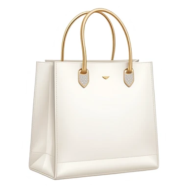 Elegant shopping bag with subtle sparkle accents, clean outline, modern style for fashion purchases tracker sticker