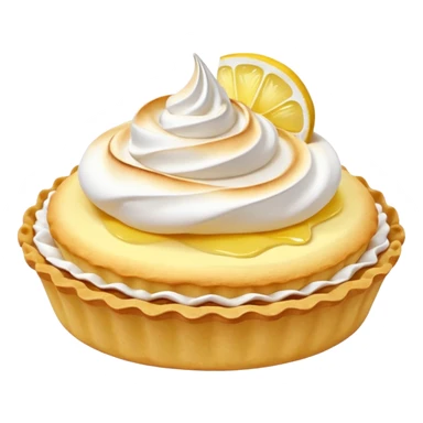 Lemon tartlet with meringue on top sticker