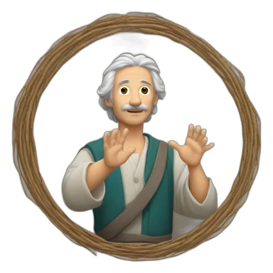 Jefe maestro John 117 haciendo el símbolo de paz con las manos sticker