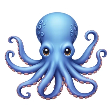 Blue pastel octopus sticker
