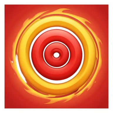  Red cyclone emoji with a swirl  sticker